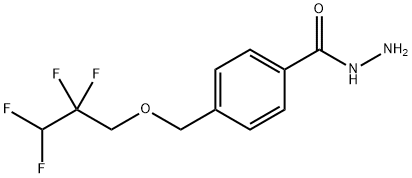 4-((2,2,3,3-四氟丙氧基)甲基)苯甲酰肼 结构式