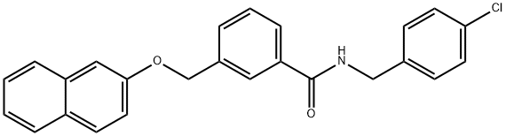 N-(4-chlorobenzyl)-3-[(2-naphthyloxy)methyl]benzamide 结构式