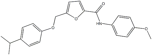 5-[(4-isopropylphenoxy)methyl]-N-(4-methoxyphenyl)-2-furamide 结构式