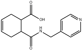 6-{[(4-pyridinylmethyl)amino]carbonyl}-3-cyclohexene-1-carboxylic acid 结构式