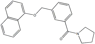 1-{3-[(1-naphthyloxy)methyl]benzoyl}pyrrolidine 结构式