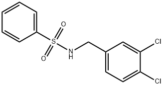 N-(3,4-dichlorobenzyl)benzenesulfonamide 结构式