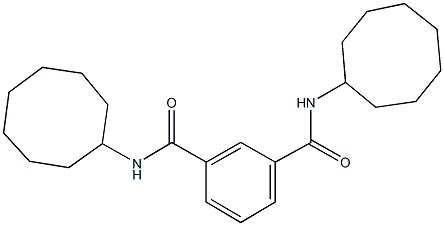 N~1~,N~3~-dicyclooctylisophthalamide 结构式