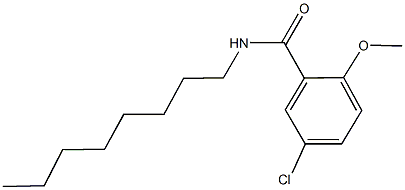 5-chloro-2-methoxy-N-octylbenzamide 结构式