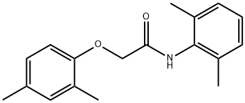 2-(2,4-dimethylphenoxy)-N-(2,6-dimethylphenyl)acetamide 结构式