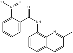 2-nitro-N-(2-methyl-8-quinolinyl)benzamide 结构式