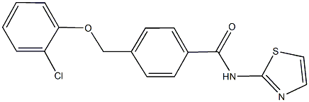 4-[(2-chlorophenoxy)methyl]-N-(1,3-thiazol-2-yl)benzamide 结构式