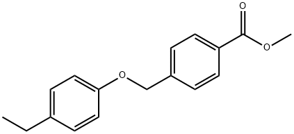 4-((4-乙基苯氧基)甲基)苯甲酸甲酯 结构式