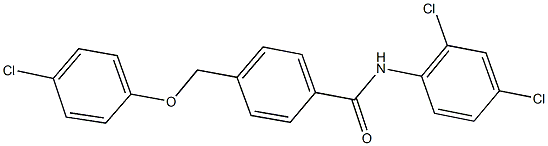 4-[(4-chlorophenoxy)methyl]-N-(2,4-dichlorophenyl)benzamide 结构式