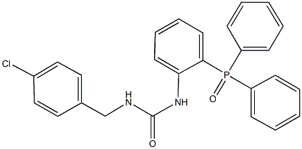 N-(4-chlorobenzyl)-N'-[2-(diphenylphosphoryl)phenyl]urea 结构式