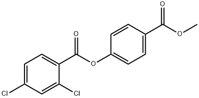 4-(methoxycarbonyl)phenyl 2,4-dichlorobenzoate 结构式