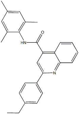 2-(4-ethylphenyl)-N-mesitylquinoline-4-carboxamide 结构式