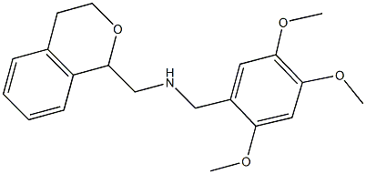 3,4-dihydro-1H-isochromen-1-yl-N-(2,4,5-trimethoxybenzyl)methanamine 结构式