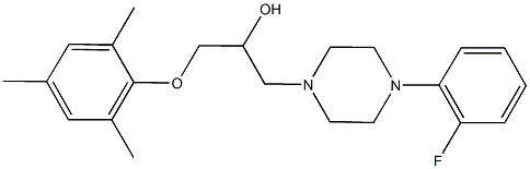 1-[4-(2-fluorophenyl)-1-piperazinyl]-3-(mesityloxy)-2-propanol 结构式