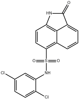 N-(2,5-dichlorophenyl)-2-oxo-1,2-dihydrobenzo[cd]indole-6-sulfonamide 结构式