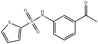 N-(3-acetylphenyl)-2-thiophenesulfonamide 结构式