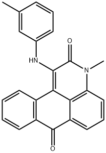 3-methyl-1-(3-toluidino)-3H-naphtho[1,2,3-de]quinoline-2,7-dione 结构式