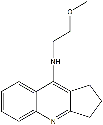 N-(2-methoxyethyl)-2,3-dihydro-1H-cyclopenta[b]quinolin-9-amine 结构式