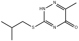 3-(isobutylsulfanyl)-6-methyl-1,2,4-triazin-5-ol 结构式