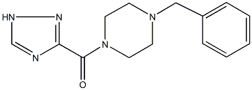 1-benzyl-4-(1H-1,2,4-triazol-3-ylcarbonyl)piperazine 结构式