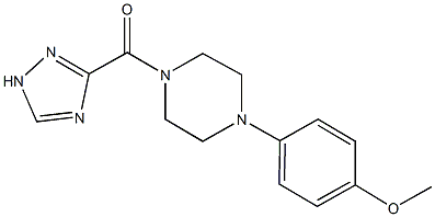 1-(4-methoxyphenyl)-4-(1H-1,2,4-triazol-3-ylcarbonyl)piperazine 结构式