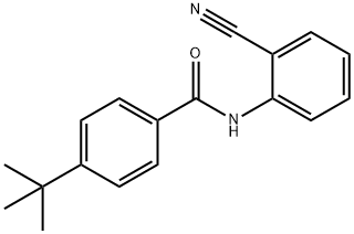 4-tert-butyl-N-(2-cyanophenyl)benzamide 结构式