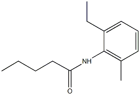 N-(2-ethyl-6-methylphenyl)pentanamide 结构式