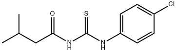 N-(4-chlorophenyl)-N'-(3-methylbutanoyl)thiourea 结构式