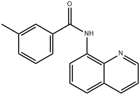 3-methyl-N-(8-quinolinyl)benzamide 结构式