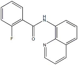 2-fluoro-N-(8-quinolinyl)benzamide 结构式