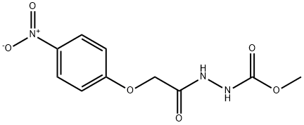 methyl 2-({4-nitrophenoxy}acetyl)hydrazinecarboxylate 结构式