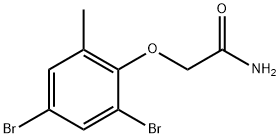 2-(2,4-dibromo-6-methylphenoxy)acetamide 结构式