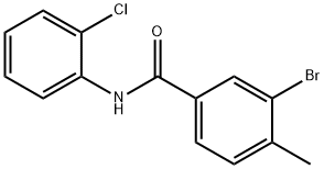 3-bromo-N-(2-chlorophenyl)-4-methylbenzamide 结构式