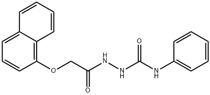 2-[(1-naphthyloxy)acetyl]-N-phenylhydrazinecarboxamide 结构式