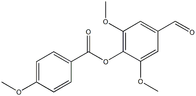 4-formyl-2,6-dimethoxyphenyl 4-methoxybenzoate 结构式