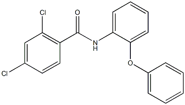 2,4-dichloro-N-(2-phenoxyphenyl)benzamide 结构式