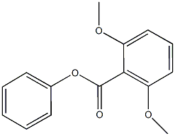 phenyl 2,6-dimethoxybenzoate 结构式