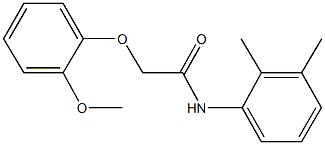 N-(2,3-dimethylphenyl)-2-(2-methoxyphenoxy)acetamide 结构式