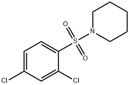 1-[(2,4-二氯苯基)磺酰基]哌啶 结构式