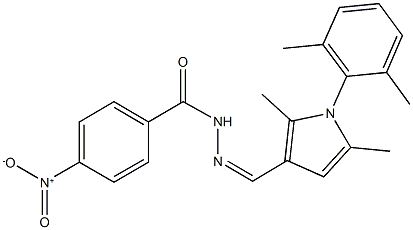 N'-{[1-(2,6-dimethylphenyl)-2,5-dimethyl-1H-pyrrol-3-yl]methylene}-4-nitrobenzohydrazide 结构式