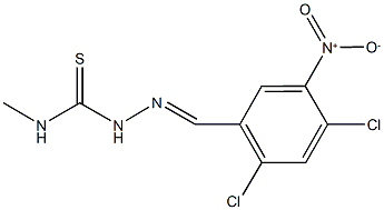 2,4-dichloro-5-nitrobenzaldehyde N-methylthiosemicarbazone 结构式