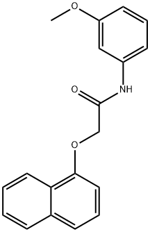N-(3-methoxyphenyl)-2-(1-naphthyloxy)acetamide 结构式
