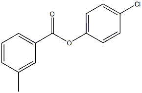 4-chlorophenyl 3-methylbenzoate 结构式