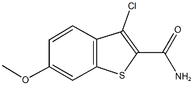 3-chloro-6-methoxy-1-benzothiophene-2-carboxamide 结构式
