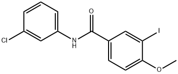 N-(3-chlorophenyl)-3-iodo-4-methoxybenzamide 结构式