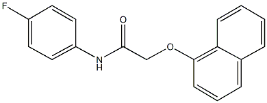 N-(4-fluorophenyl)-2-(1-naphthyloxy)acetamide 结构式