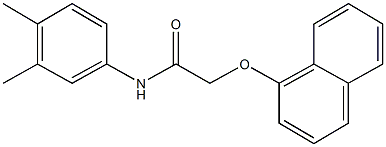 N-(3,4-dimethylphenyl)-2-(1-naphthyloxy)acetamide 结构式