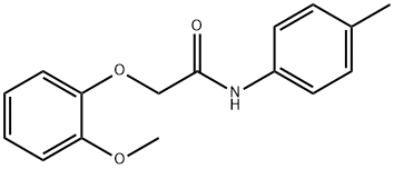 2-(2-methoxyphenoxy)-N-(4-methylphenyl)acetamide 结构式