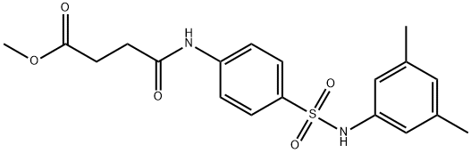 methyl 4-{4-[(3,5-dimethylanilino)sulfonyl]anilino}-4-oxobutanoate 结构式