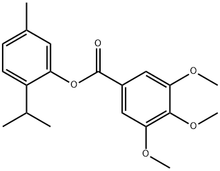 2-isopropyl-5-methylphenyl 3,4,5-trimethoxybenzoate 结构式